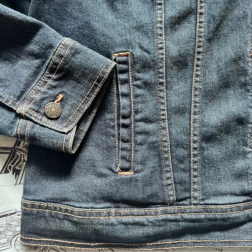 Old Navy Dark Blue Jean Jacket - Picture 7 of 10